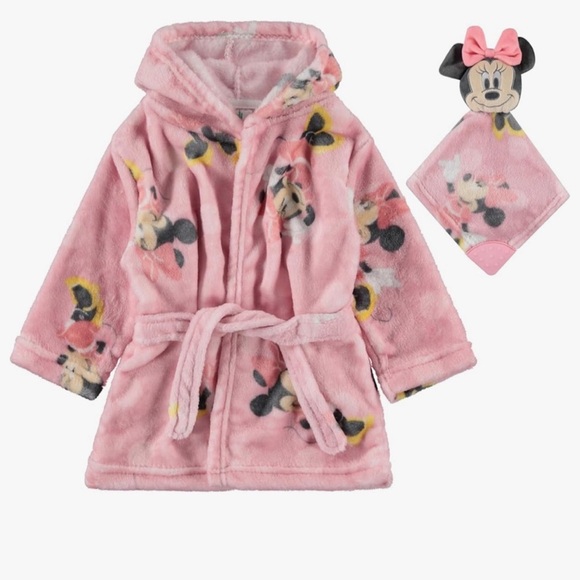 Disney Other - Disney Minnie Mouse Pink Kids Robe